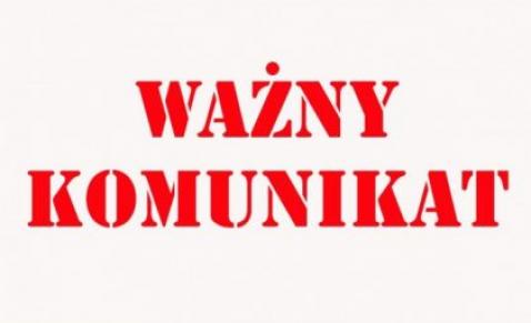 Ważny komunikat